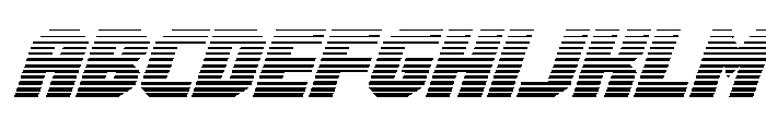 Metal Sentinel Gradient Italic Font UPPERCASE