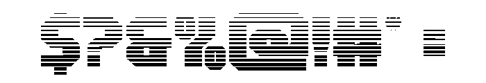 Metal Sentinel Gradient Font OTHER CHARS