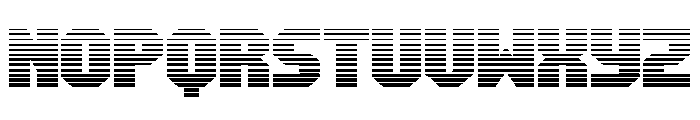 Metal Sentinel Gradient Font LOWERCASE