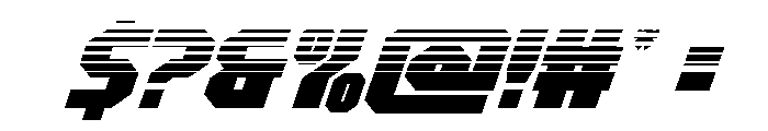 Metal Sentinel Halftone Italic Font OTHER CHARS