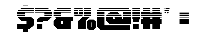 Metal Sentinel Halftone Font OTHER CHARS