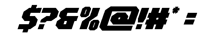 Metal Sentinel Italic Font OTHER CHARS