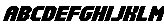 Metal Sentinel Italic Font UPPERCASE