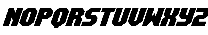 Metal Sentinel Italic Font LOWERCASE