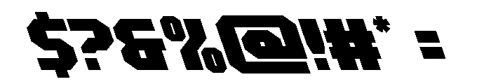 Metal Sentinel Leftalic Font OTHER CHARS