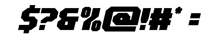 Metal Sentinel Semi-Italic Font OTHER CHARS