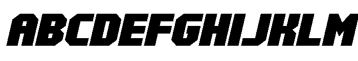 Metal Sentinel Semi-Italic Font UPPERCASE