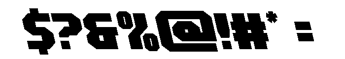 Metal Sentinel Semi-Leftalic Font OTHER CHARS