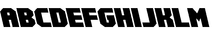 Metal Sentinel Semi-Leftalic Font UPPERCASE