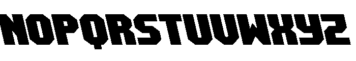 Metal Sentinel Semi-Leftalic Font UPPERCASE