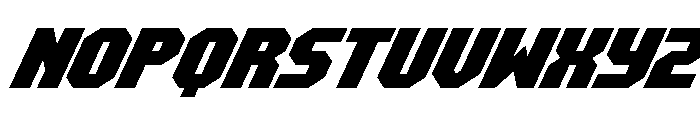 Metal Sentinel Super-Italic Font UPPERCASE