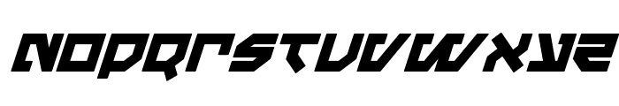 Metal Storm Bold Italic Font LOWERCASE