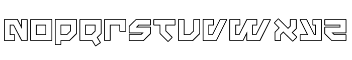Metal Storm Outline Font LOWERCASE