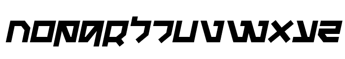 Metal Storm Semi-Italic Font UPPERCASE
