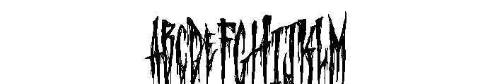 Metalzeus Halloween Font UPPERCASE