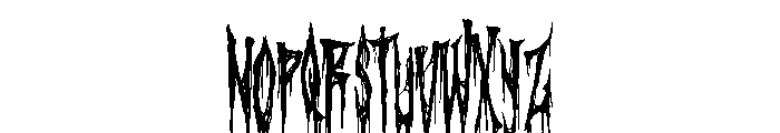 Metalzeus Halloween Font UPPERCASE