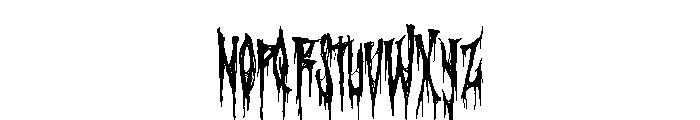 Metalzeus Halloween Font LOWERCASE