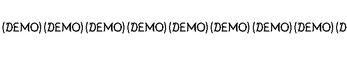 Metaphysica Demo Demo Font OTHER CHARS