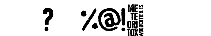 Meteoritox Font OTHER CHARS