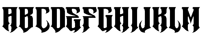 Metrim Letter Regular Font UPPERCASE
