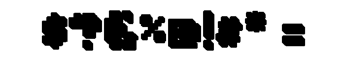 MetroBots Chrome Zinc Font OTHER CHARS