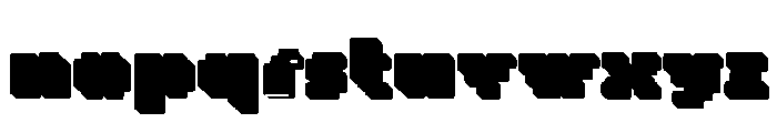 MetroBots Chrome Zinc Font LOWERCASE