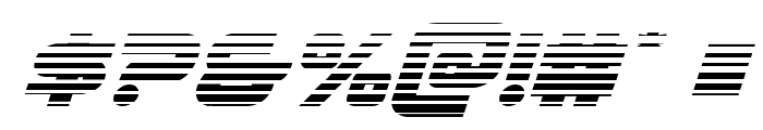 Metronauts Gradient Italic Font OTHER CHARS