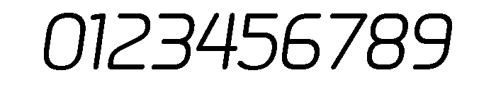 Metropia Italic Font OTHER CHARS