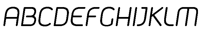 Metropia Italic Font UPPERCASE