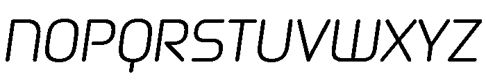 Metropia Italic Font UPPERCASE
