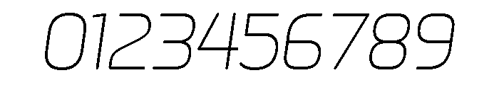Metropia Light Italic Font OTHER CHARS