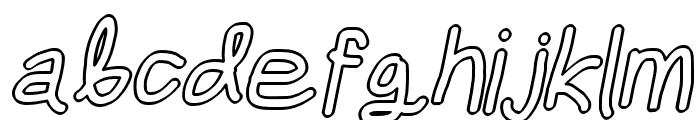 Mew? Outline Italic Font LOWERCASE