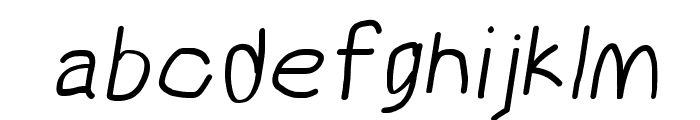 MewTooHand Bold Italic Font LOWERCASE