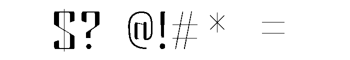 Mex Font OTHER CHARS