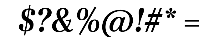 Media77 Medium Italic Font OTHER CHARS