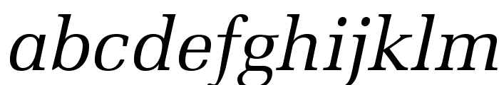 MeliorLTStd-Italic Font LOWERCASE