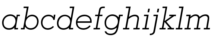 MemphisLTStd-LightItalic Font LOWERCASE