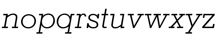 MemphisLTStd-LightItalic Font LOWERCASE