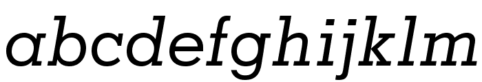 MemphisLTStd-MediumItalic Font LOWERCASE