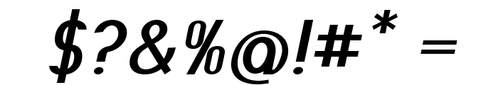 Menobo-BoldItalic Font OTHER CHARS