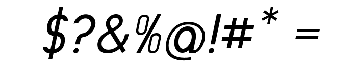 MenoboItalic Font OTHER CHARS