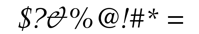 MeridienLTStd-Italic Font OTHER CHARS