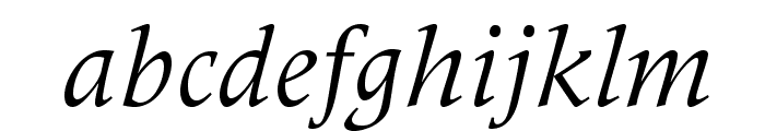 MeridienLTStd-Italic Font LOWERCASE