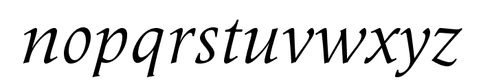 MeridienLTStd-Italic Font LOWERCASE