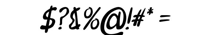 Merilee-CondensedBoldItalic Font OTHER CHARS