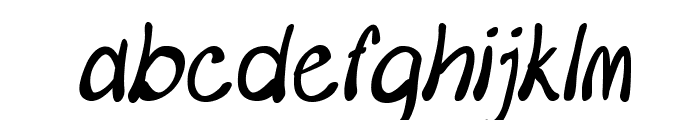 Merilee-CondensedBoldItalic Font LOWERCASE