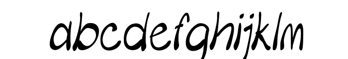 Merilee-CondensedItalic Font LOWERCASE