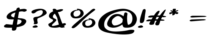 Merilee-ExpandedBoldItalic Font OTHER CHARS