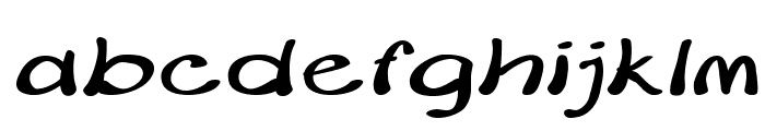 Merilee-ExpandedBoldItalic Font LOWERCASE