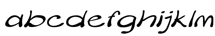 Merilee-ExpandedItalic Font LOWERCASE